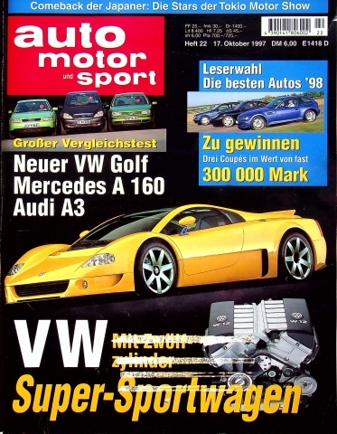 Deckblatt Auto Motor und Sport (22/1997)